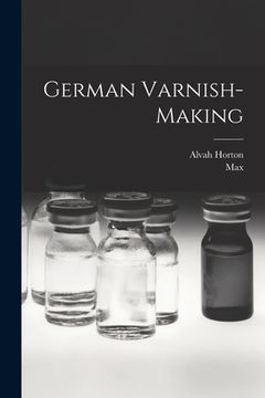 portada German Varnish-making (en Inglés)