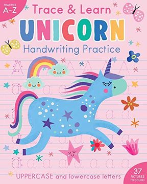 portada Trace & Learn Handwriting: Unicorns (Iseek) (en Inglés)