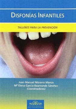 portada Disfonias Infantiles: Talleres Para la Prevencion (in Spanish)