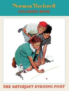 portada norman rockwell coloring book (in English)