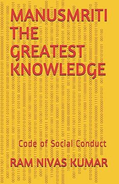 portada Manusmriti the Greatest Knowledge: Code of Social Conduct (en Inglés)