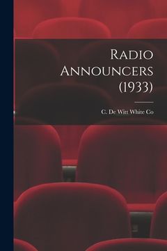 portada Radio Announcers (1933) (en Inglés)