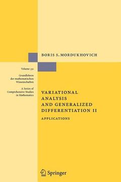 portada variational analysis and generalized differentiation ii: applications (en Inglés)