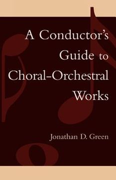 portada a conductor's guide to choral-orchestral works: part i (en Inglés)