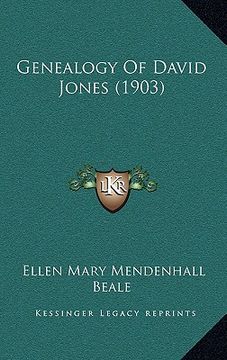 portada genealogy of david jones (1903) (in English)