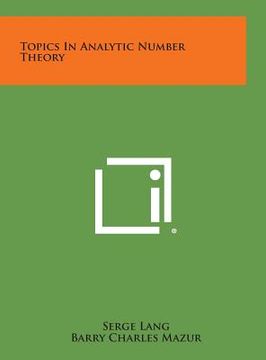 portada Topics in Analytic Number Theory (in English)