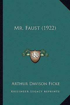 portada mr. faust (1922) (en Inglés)