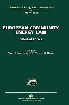 portada european community energy law (en Inglés)