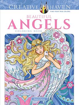 portada Creative Haven Beautiful Angels Coloring Book (Colouring Books) (en Inglés)