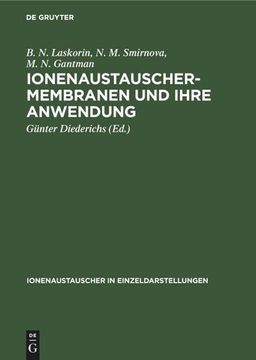portada Ionenaustauschermembranen und Ihre Anwendung (in German)