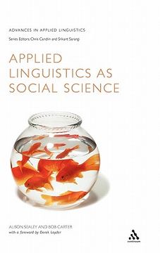 portada applied linguistics as social science (en Inglés)