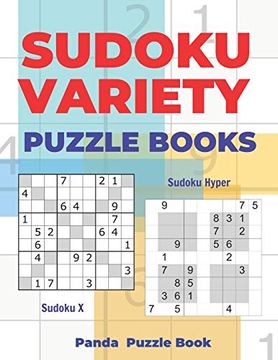 portada Sudoku Variety Puzzle Books: Sudoku Variations Puzzle Books Featuring Sudoku x & Sudoku Hyper 