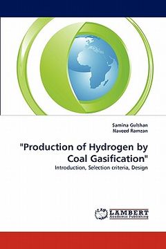portada "production of hydrogen by coal gasification" (in English)