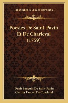 portada Poesies De Saint-Pavin Et De Charleval (1759) (en Francés)