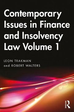 portada Contemporary Issues in Finance and Insolvency law Volume 1 (en Inglés)