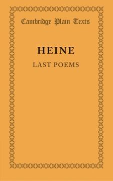 portada Last Poems Paperback (Cambridge Plain Texts) (en Alemán)