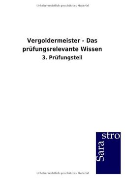 portada Vergoldermeister - Das prüfungsrelevante Wissen