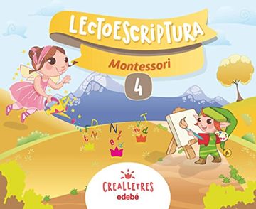 portada Crealletres Lectoescriptura 4 Montessori (in Catalan)