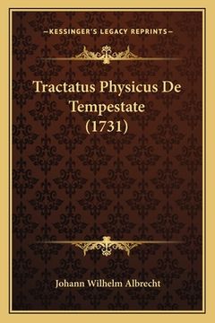 portada Tractatus Physicus De Tempestate (1731) (en Latin)
