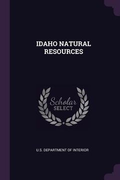 portada Idaho Natural Resources (en Inglés)