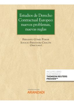 portada Estudios de Derecho Contractual Europeo: Nuevos Problemas, Nuevas Reglas (Monografía)