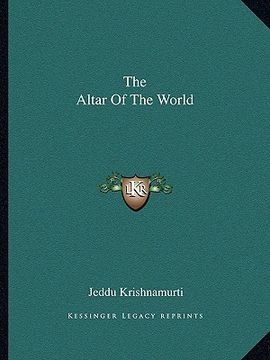 portada the altar of the world (en Inglés)