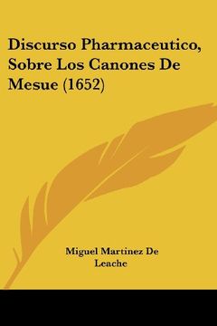 portada Discurso Pharmaceutico, Sobre los Canones de Mesue (1652)