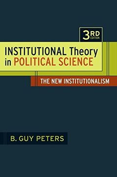 portada Institutional Theory in Political Science (en Inglés)