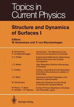 portada structure and dynamics of surfaces i (en Inglés)