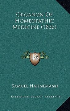 portada organon of homeopathic medicine (1836)