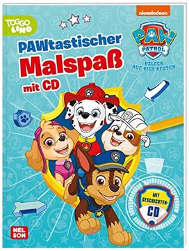 portada Paw Patrol: Pawtastischer Malspaß mit cd: Mehr als 40 Ausmalbilder und cd mit 4 Spannenden Geschichten | (ab 3 Jahren) (in German)