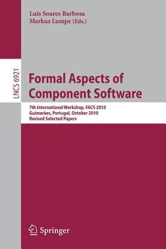 portada formal aspects of component software (en Inglés)