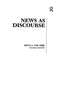 portada News as Discourse (Routledge Communication Series) (en Inglés)