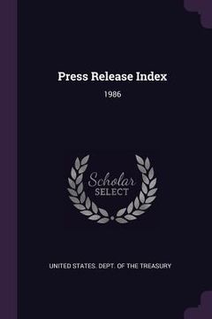 portada Press Release Index: 1986 (in English)