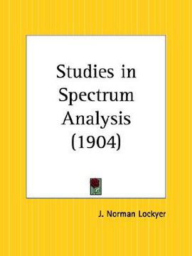 portada studies in spectrum analysis (en Inglés)