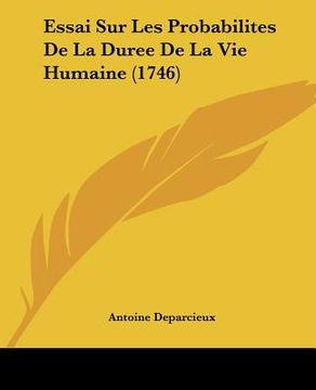 portada essai sur les probabilites de la duree de la vie humaine (1746) (en Inglés)