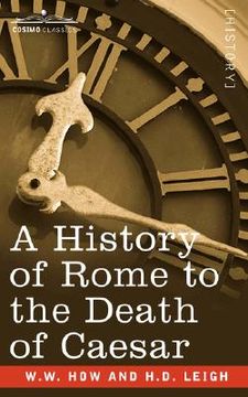 portada a history of rome to the death of caesar (en Inglés)