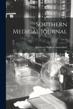 portada Southern Medical Journal; 3 n.10