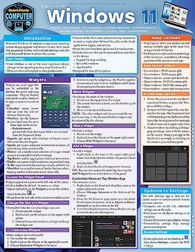 portada Microsoft Windows 11: Quickstudy Laminated Computer Reference (in English)