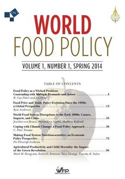 portada World Food Policy: Volume 1, Number 1, Spring 2014 (en Inglés)