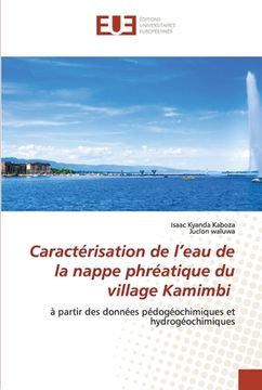 portada Caractérisation de l'eau de la nappe phréatique du village Kamimbi (en Francés)