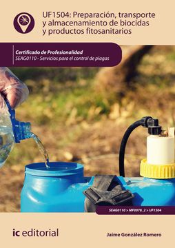 portada Preparación, Transporte y Almacenamiento de Biocidas y Productos Fitosanitarios. Seag0110 - Servicios Para el Control de Plagas (in Spanish)