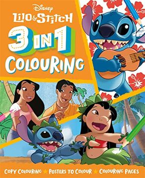 portada Disney Lilo & Stitch: 3 in 1 Colouring (en Inglés)