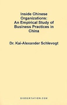 portada inside chinese organizations: an empirical study of business practices in china (en Inglés)