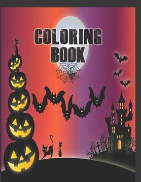 portada Coloring Book: Cute Halloween Book for Kids, 3-5 yr olds