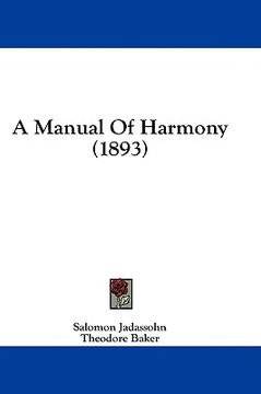 portada a manual of harmony (1893)
