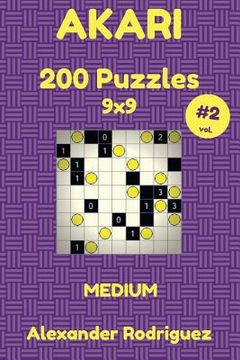 portada Akari Puzzles 9x9 - Medium 200 vol. 2 (en Inglés)