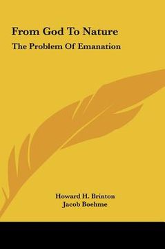 portada from god to nature from god to nature: the problem of emanation the problem of emanation (en Inglés)