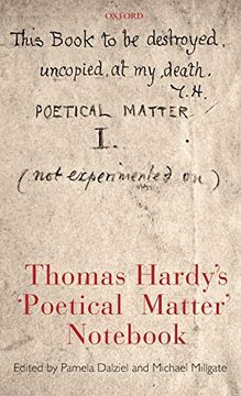 portada Thomas Hardy's 'poetical Matter' Not (in English)