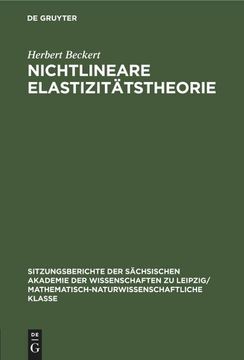 portada Nichtlineare Elastizitätstheorie (en Alemán)